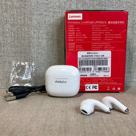 ❤️ LENOVO ❤️ thinkplus LivePods LP40Pro - Picture 6 of 7